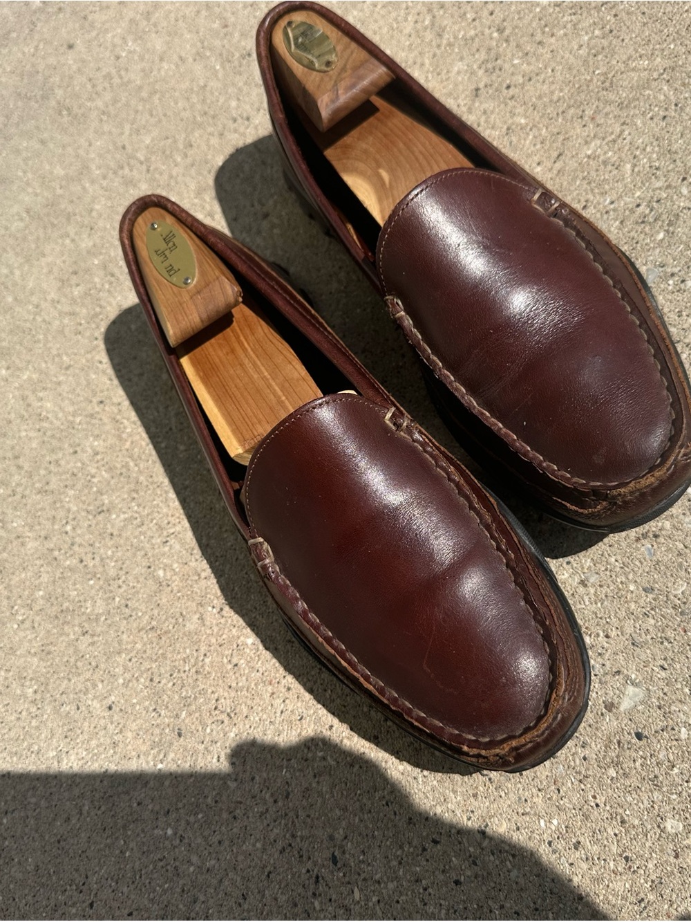 Allen Edmonds Dark Brown Leather Penny Loafers